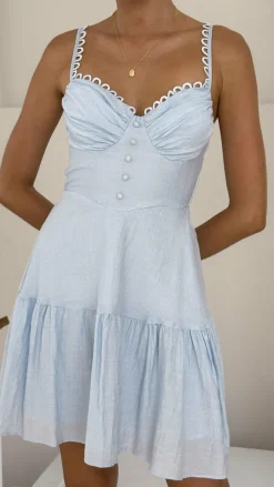 Beatrix Mini Dress - Blue