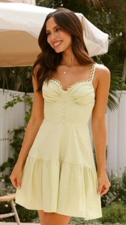 Beatrix Mini Dress - Sage