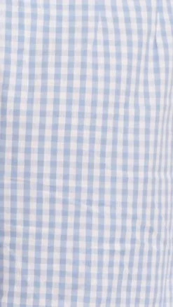 Belle Tie Front Shirt - Blue Check