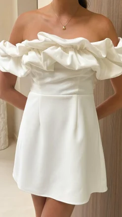 Bernadette Mini Dress - White