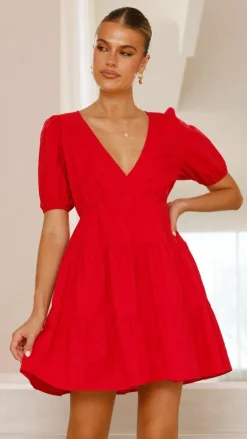 Billie Mini Dress - Red
