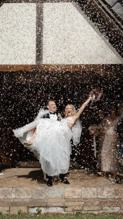 Biodegradable Confetti Cannon – White Circles