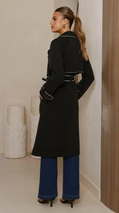 Blanca Trench Coat - Black