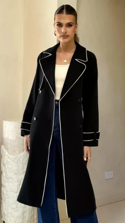 Blanca Trench Coat - Black