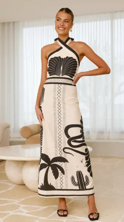 Boe Halter Maxi Dress - Palm Canyon