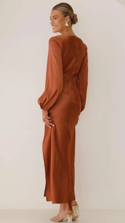 Brigitte Maxi Dress - Copper