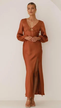 Brigitte Maxi Dress - Copper