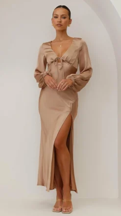Brigitte Maxi Dress - Latte