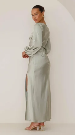 Brigitte Maxi Dress - Olive