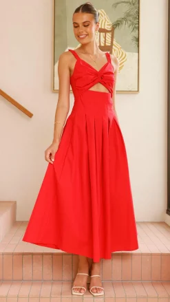 Bryce Maxi Dress - Red
