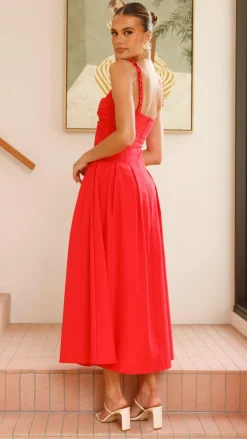 Bryce Maxi Dress - Red