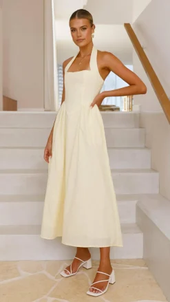 Caden Maxi Dress - Lemon