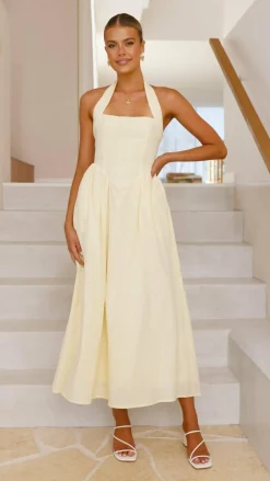 Caden Maxi Dress - Lemon