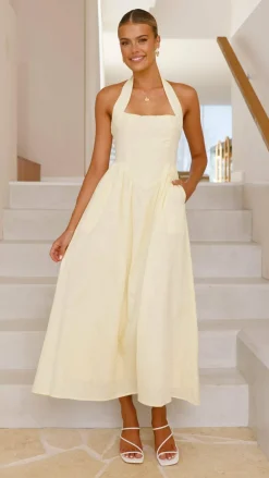 Caden Maxi Dress - Lemon