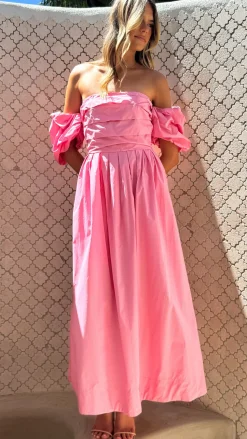 Caelius Midi Dress - Pink