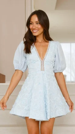 Calanthe Mini Dress - Blue