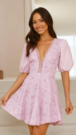 Calanthe Mini Dress - Lilac