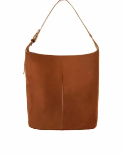 Cali Shoulder Bag - Tan Suede