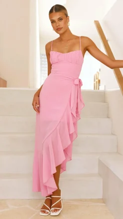 Caliste Midi Dress - Pink