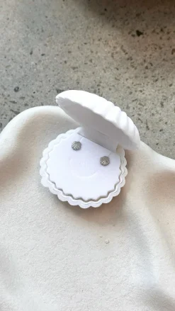 Callico Sun Stud Earrings - Sterling Silver