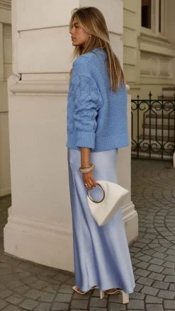 Candice Knit Sweater - Blue