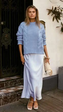 Candice Knit Sweater - Blue