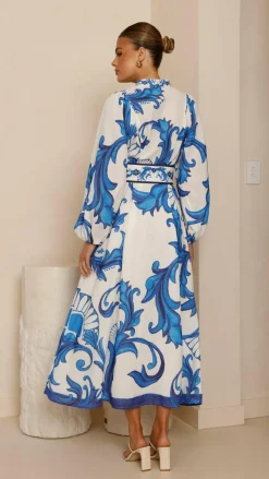 Carmal Long Sleeve Maxi Dress - Paradise