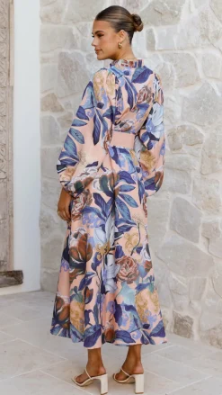 Carmal Long Sleeve Maxi Dress - Donatella Rosa