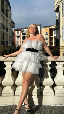 Carrie Mini Dress - White