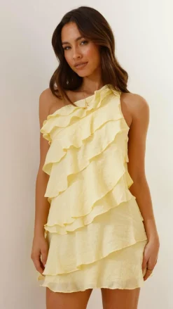 Cassidi Mini Dress - Lemon