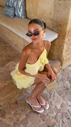 Cassidi Mini Dress - Lemon