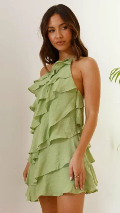 Cassidi Mini Dress - Sage