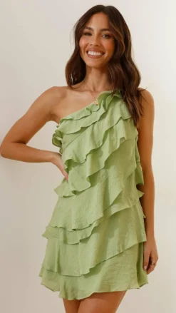 Cassidi Mini Dress - Sage