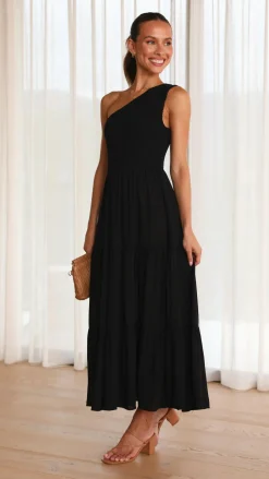 Cassy Midi Dress - Black