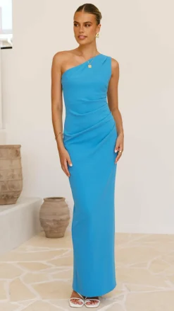 Cataleya Maxi Dress - Azure Blue