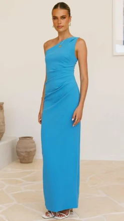 Cataleya Maxi Dress - Azure Blue