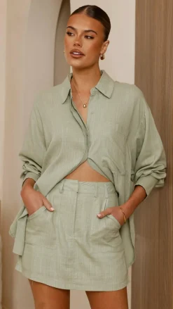 Charla Mini Skort - Sage