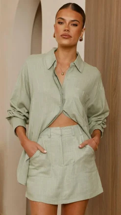 Charla Mini Skort - Sage