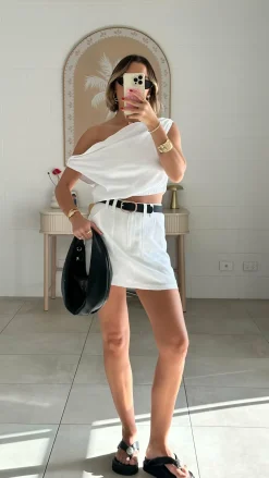 Charla Mini Skort - White