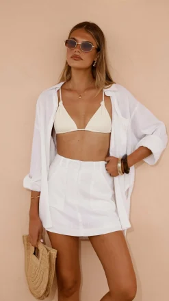 Charla Mini Skort - White