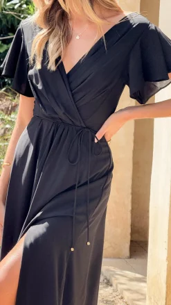 Charlize Maxi Dress - Black