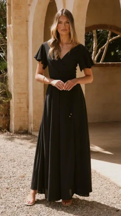 Charlize Maxi Dress - Black