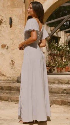 Charlize Maxi Dress - Silver