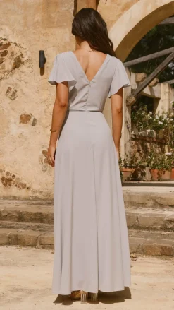 Charlize Maxi Dress - Silver