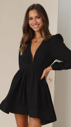 Charlotte Mini Dress - Black