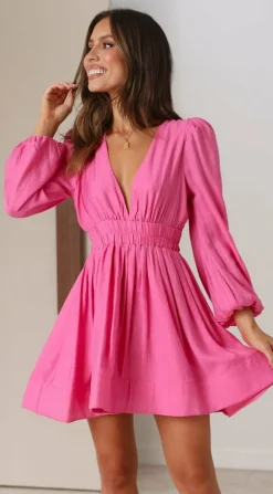 Charlotte Mini Dress - Pink