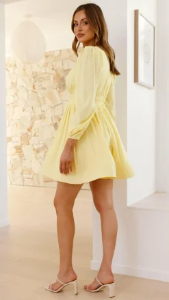 Charlotte Mini Dress - Yellow