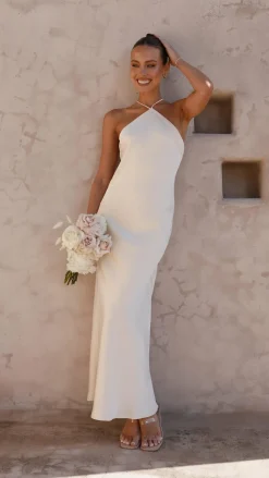 Chiara Maxi Dress - Champagne