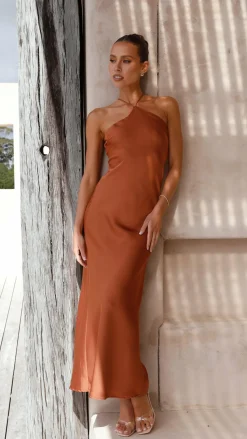 Chiara Maxi Dress - Copper