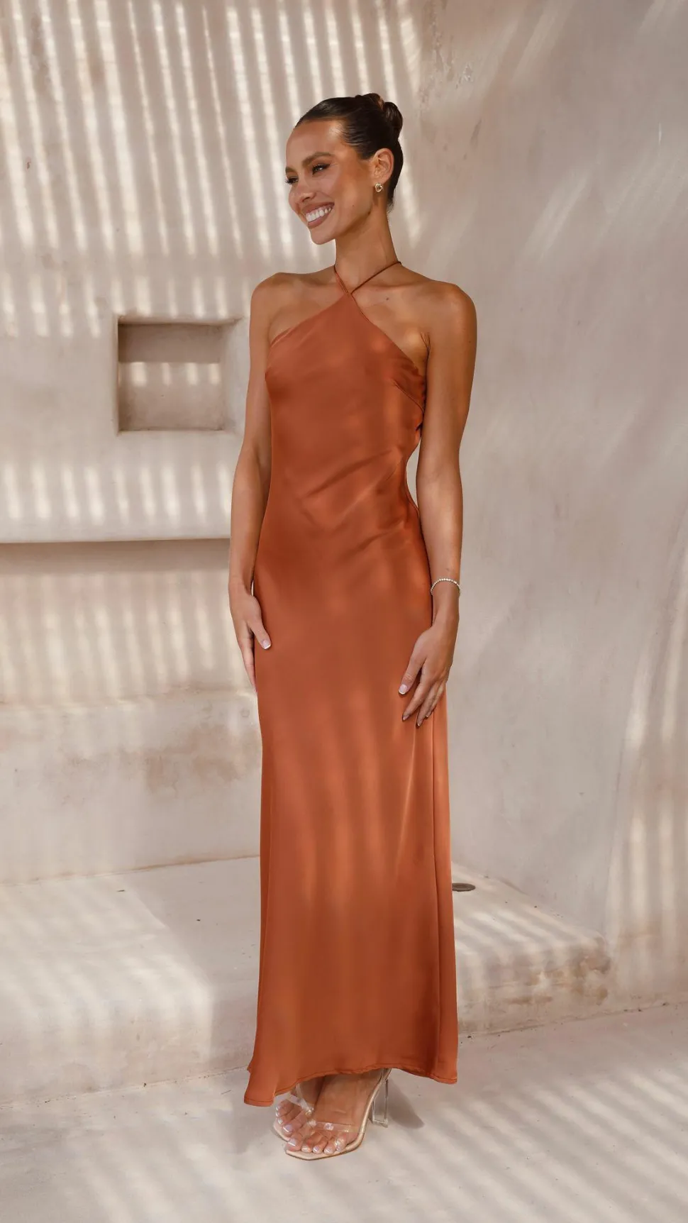 Chiara Maxi Dress - Copper